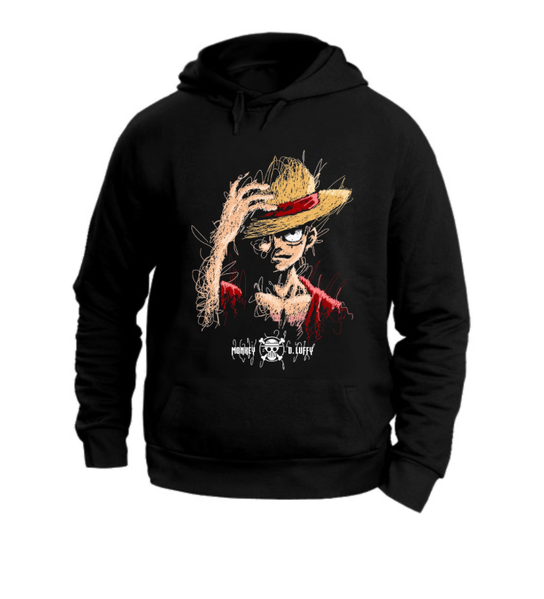 FELPA CON CAPPUCCIO UNISEX ADULTI E BAMBINI ONE PIECE PEN