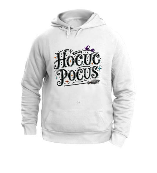FELPA CON CAPPUCCIO UNISEX ADULTI E BAMBINI HOCUS POCUS